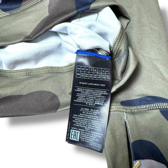 NWT Burton Women's Burton Midweight Base Layer Camouflage Long Neck Shirt Sz S - Picture 4 of 10